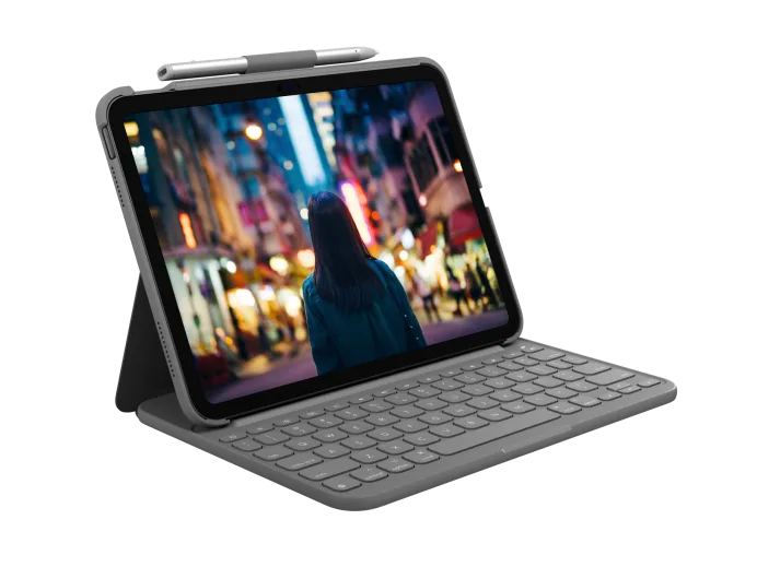 Logitech Slim Folio Arabic for iPad (7th, 8th, 9th, 10th gen & A16)