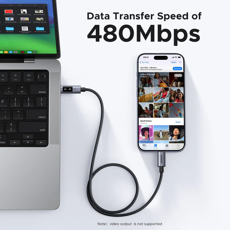 UGREEN Uno USB-C to USB-C PD Fast Charging Cable 5A Max 100W
