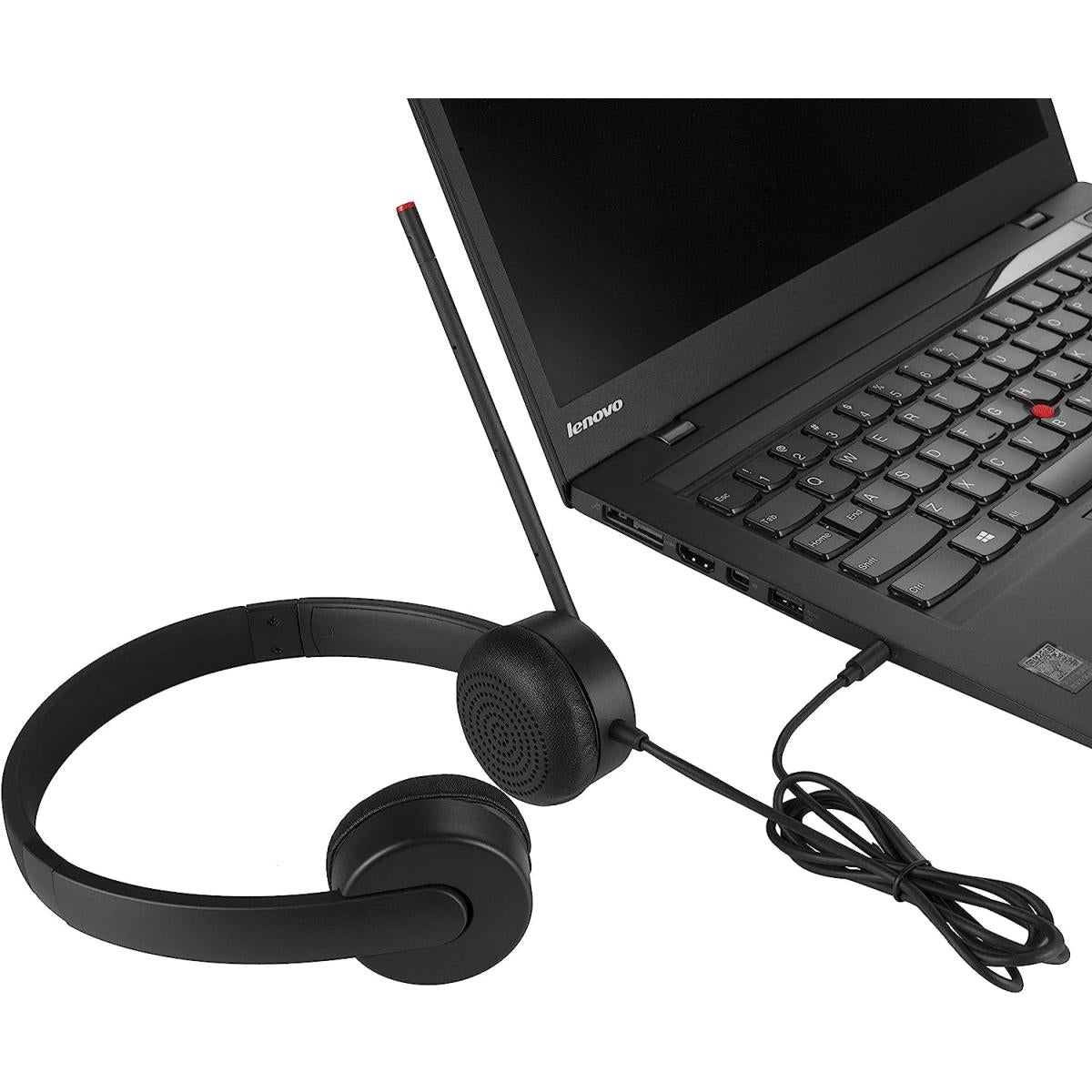 Lenovo Analog Headset Wired Jake (3.5mm) Headphone Swivel Mic Comfortable Ear Lenovo Analog Headset Wired Jake (3.5mm) Headphone Swivel Mic Comfortable Ear