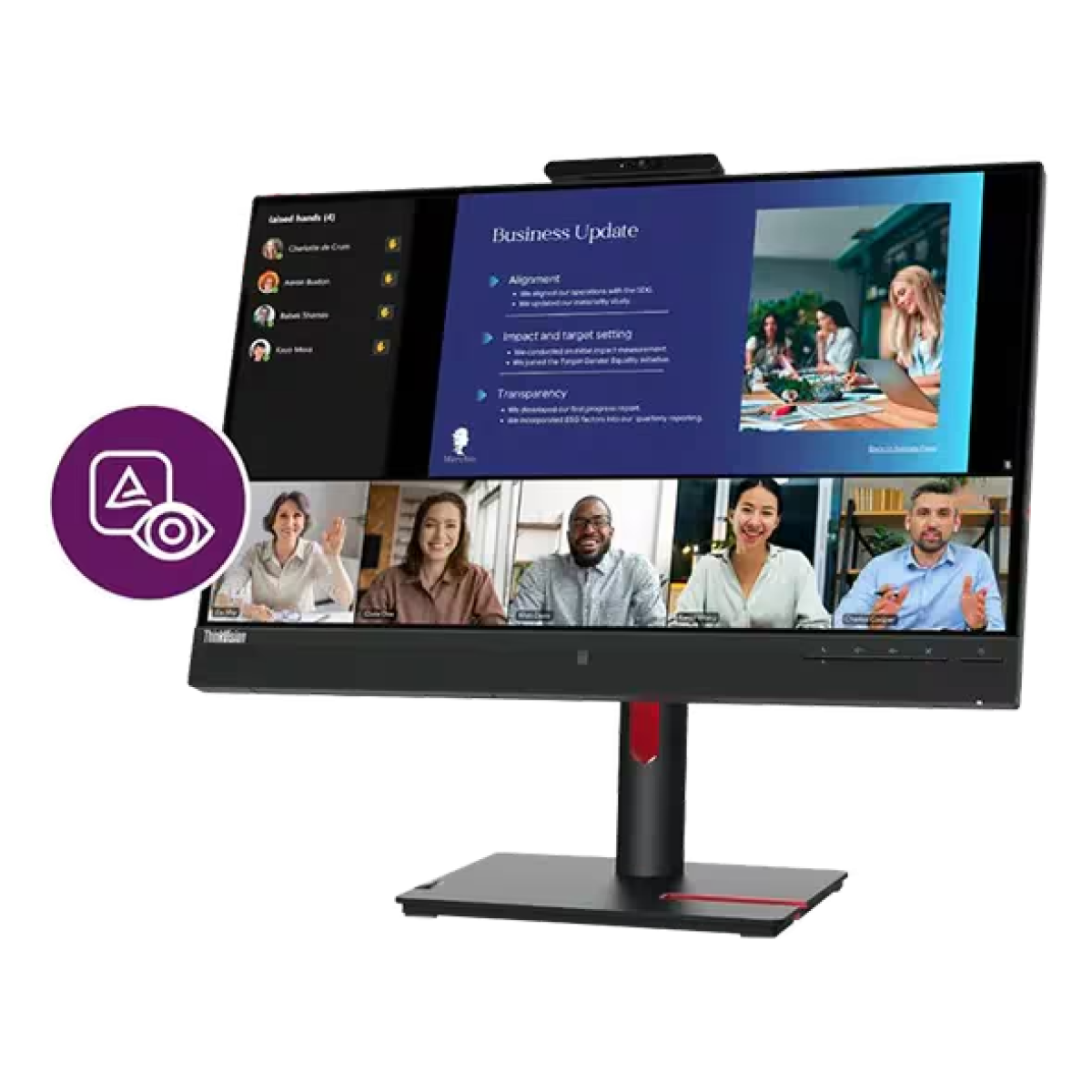 Lenovo ThinkVision T24v-30 Monitor, 23.8 Lenovo ThinkVision T24v-30 Monitor, 23.8